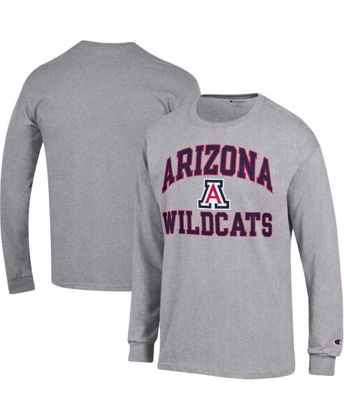Men's Heather Gray Arizona Wildcats High Motor Long Sleeve T-shirt
