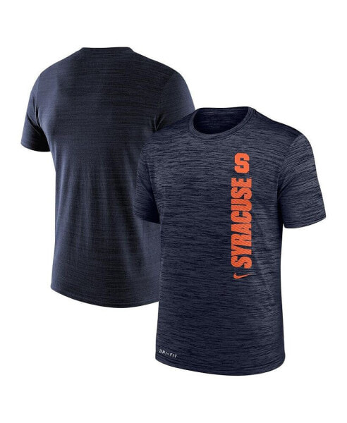 Men's Navy Syracuse Orange 2024 Sideline Velocity Legend Performance T-Shirt