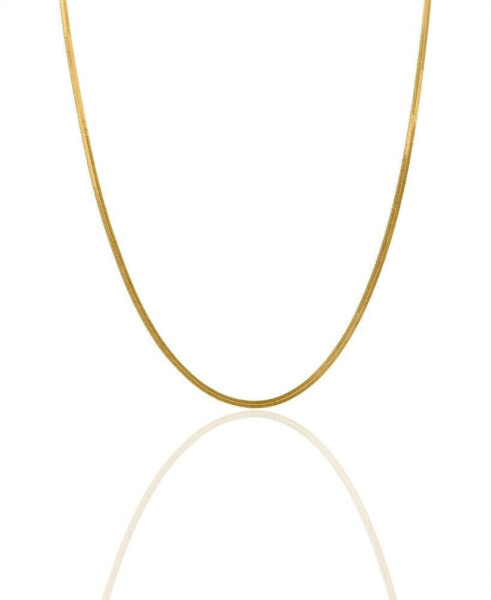 Women's Gidi 18K Gold Plated Brass 3mm Chain, 16"