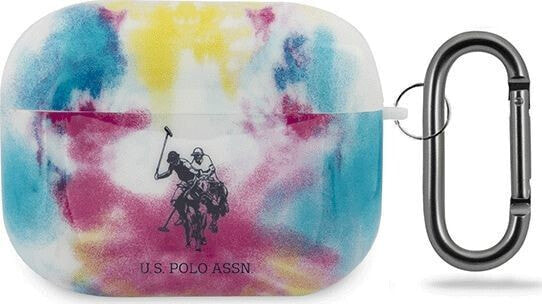 U.S. Polo Assn Etui ochronne USACAPPCUSML Tie & Dye Collection do AirPods Pro niebieskie