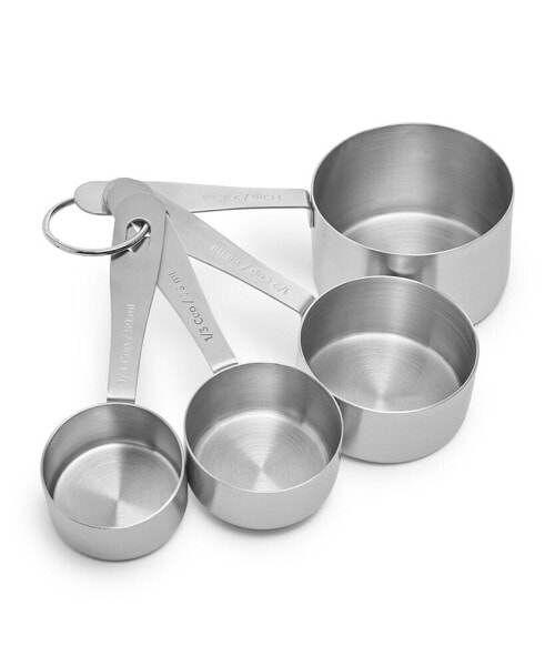 4-Piece Stainless Steel Measuring Cups