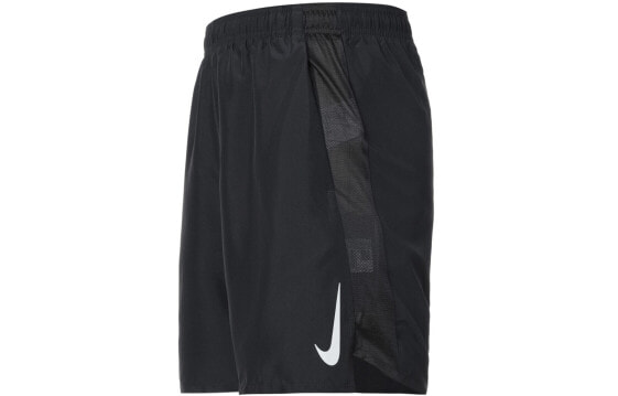 Шорты беговые Nike Challenger Dri-FIT без подкладки для мужчин, черного цвета