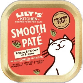 Nassfutter Katze mit Lachs & Huhn, smooth paté, 85 g