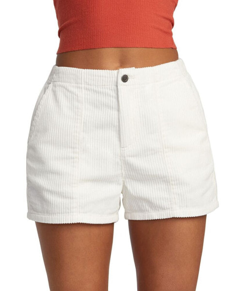 Juniors' Daylight Cotton High-Rise Zip-Fly Shorts