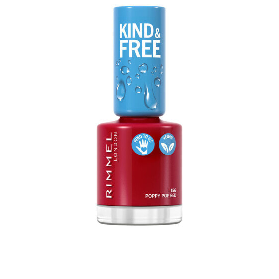 KIND & FREE nail polish #156-poppy pop red 8 ml