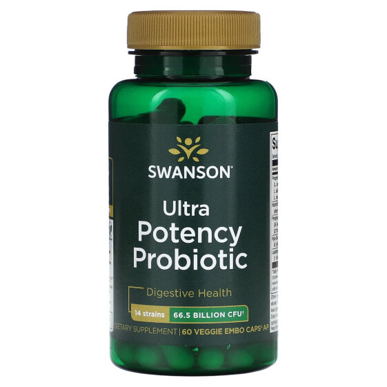 Ultra Potency Probiotic, 66.5 Billion CFU, 60 Veggie EMBO Caps