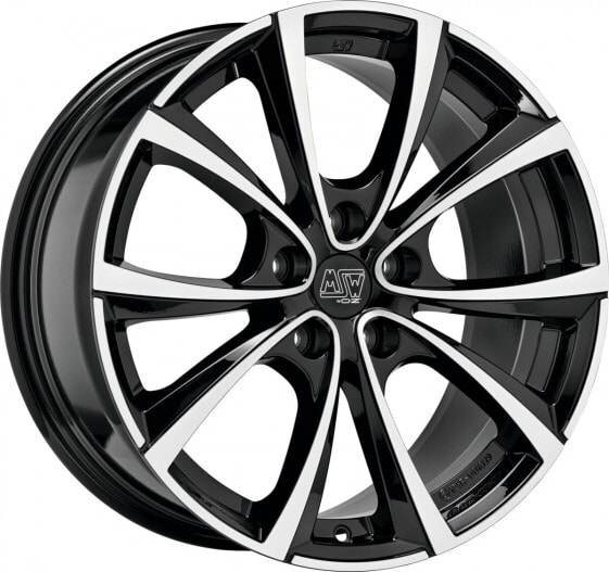 Колесный диск литой MSW MSW 27 T gloss black full polished 8.5x19 ET35 - LK5/114.3 ML64.12