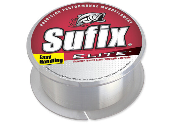 Sufix Elite Monofilament Fishing Line | Clear | 8 lb | 1000 yd