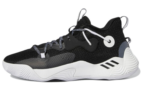 adidas Harden Stepback 3 减震防滑耐磨 中帮 篮球鞋 男女同款 黑白 / Баскетбольные кроссовки Adidas Harden Stepback 3 GY8630