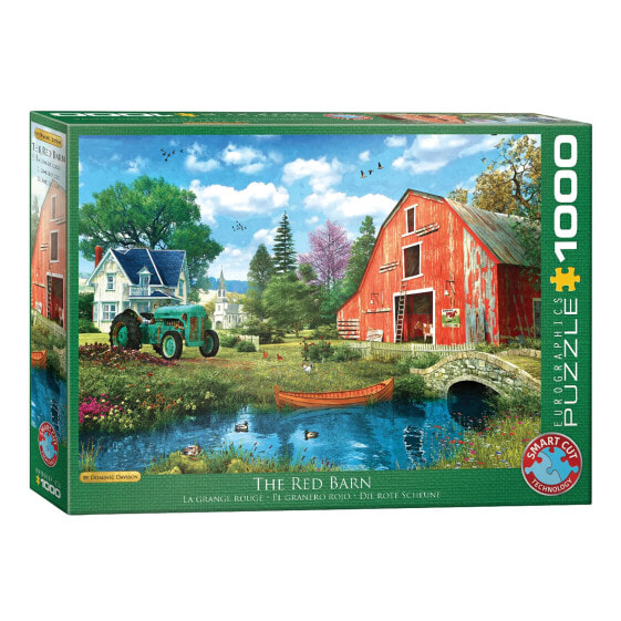 Пазл с красным сараем EUROGRAPHICS Puzzle The Red Barn 1000 элементов