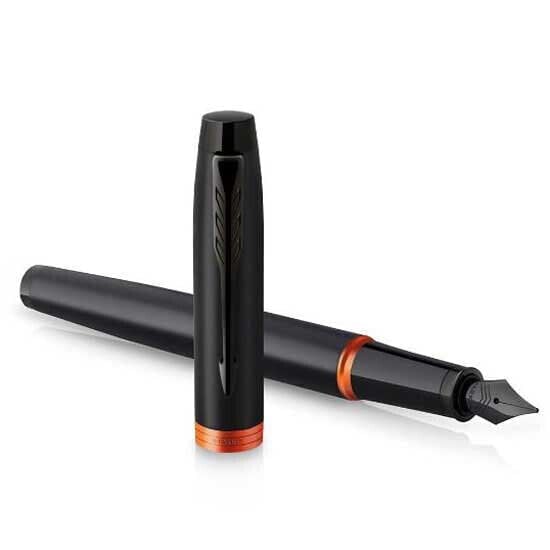 Ручка роскошная Parker Im Professionals Vibrant Orange Ring Nib F в подарочном футляре
