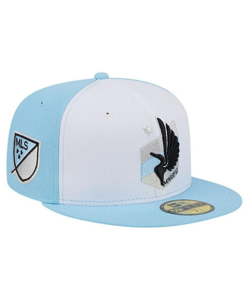 Men's White, Light Blue Minnesota United FC 2024 Kick Off Collection 59FIFTY Fitted Hat