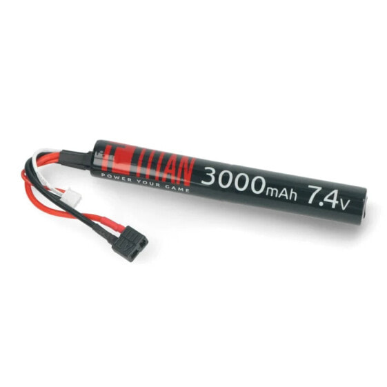 Li-Ion Titan 3000mAh 16C 2S 7.4V battery (Stick) - DEAN - 18x132mm