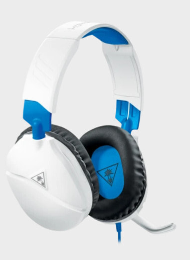 Turtle Beach Recon 70p Gaming Headset for PS5 - PS4 - Xbox - Switch PC - White & Blue - Headset - Head-band - Gaming - Black - Blue - White - Binaural - Rotary