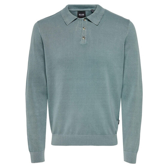 ONLY & SONS Mason Reg 12 Wash long sleeve polo