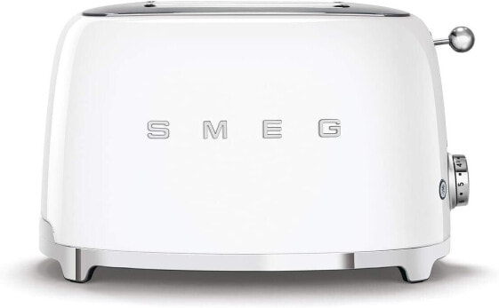 Smeg Toaster TSF01WHEU weiß, Kunststoff, 1 Liter [Energy Class A+]