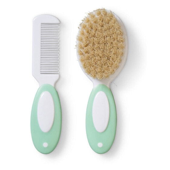 SARO Brush And Comb Set With Natural Bristles