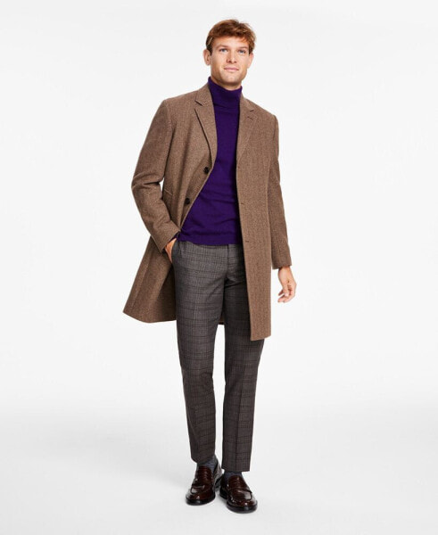 Men's Classic Fit Luxury Wool Cashmere Blend Overcoats