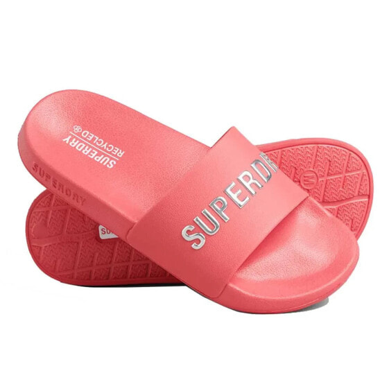 SUPERDRY Code Logo Vegan Pool Slides