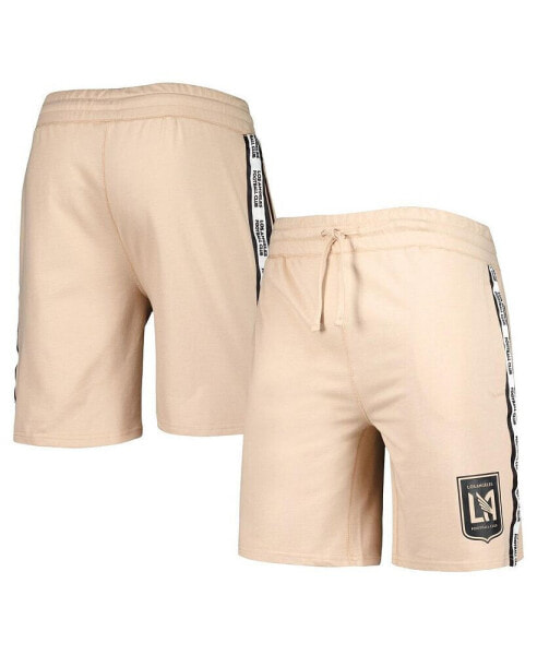 Men's Tan LAFC Team Stripe Shorts
