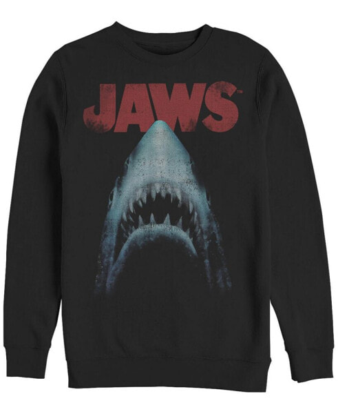 Men's Jaws Poster Crew Fleece Pullover T-shirt