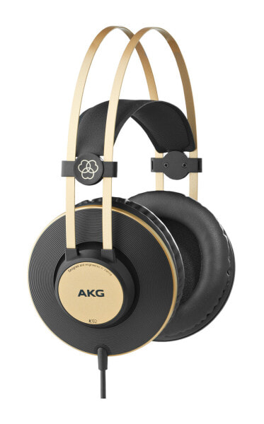 AKG Acoustics K92 - Kopfhörer - Kopfband - Musik - Schwarz - Gold - 3 m - Verkabelt