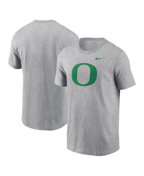 Men's Heather Gray Oregon Ducks Primetime Evergreen Logo T-Shirt