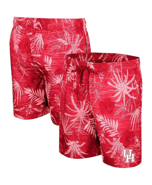 Men's Red Houston Cougars What Else is New Swim Shorts