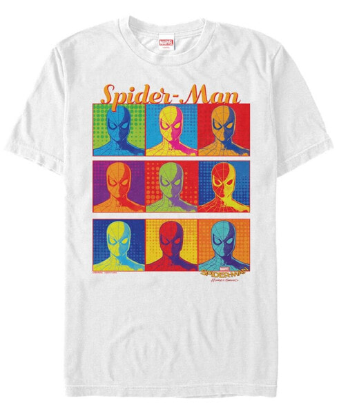 Marvel Men's Spider-Man Homecoming Vintage Multi-Colored Spider-Man Painting Short Sleeve T-Shirt