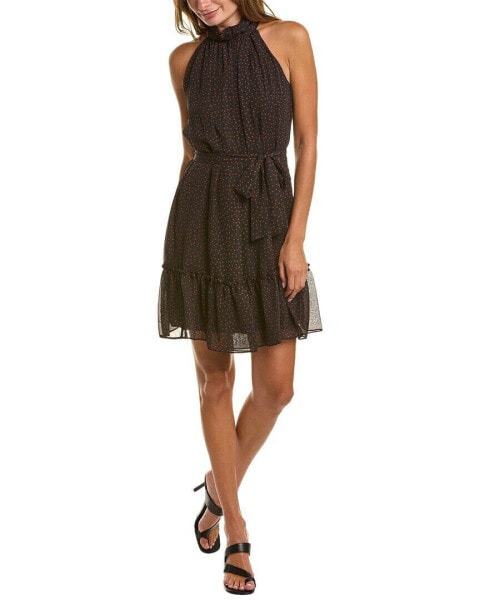 Taylor Chiffon Mini Dress Women's Black 14