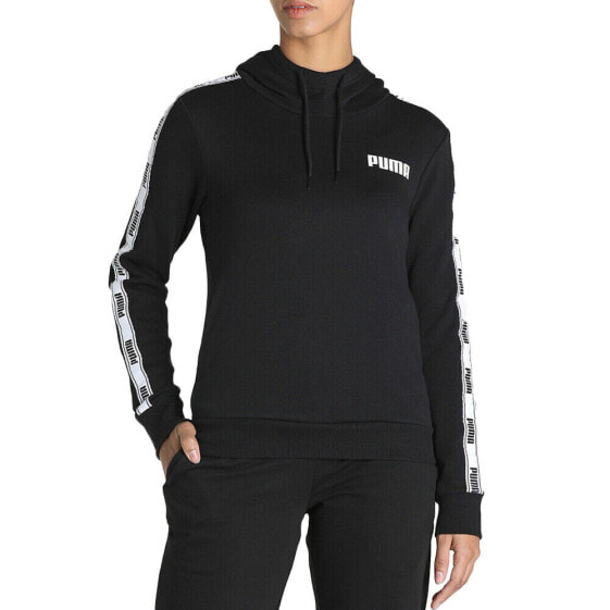 Puma Tape Pullover Hoodie Womens Black Casual Outerwear 58700501