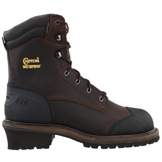 Chippewa Aldarion 8 Inch Waterproof Composite Toe Work Mens Brown Work Safety S