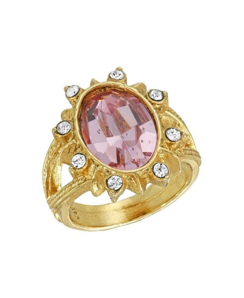 Crystal Oval Ring