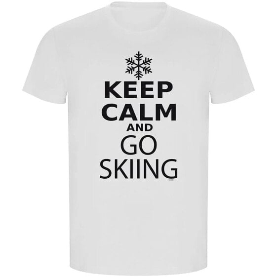 KRUSKIS Keep Calm And Go Skiing ECO short sleeve T-shirt