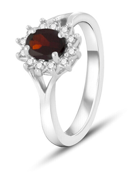 Кольцо Beneto Exclusive Garnet Charming