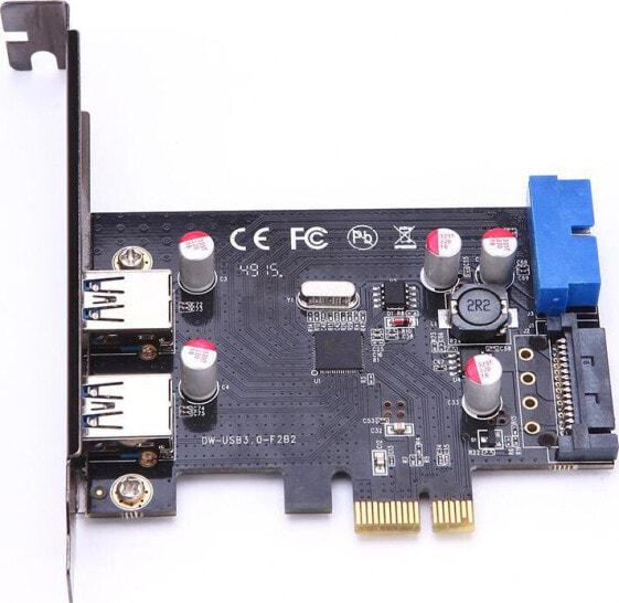 Kontroler MicroConnect PCIe 2.0 x1 - 2x USB 3.0 (MC-USB3.0-F2B2-V2)