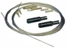 Rudder wires with clasps (1 set)