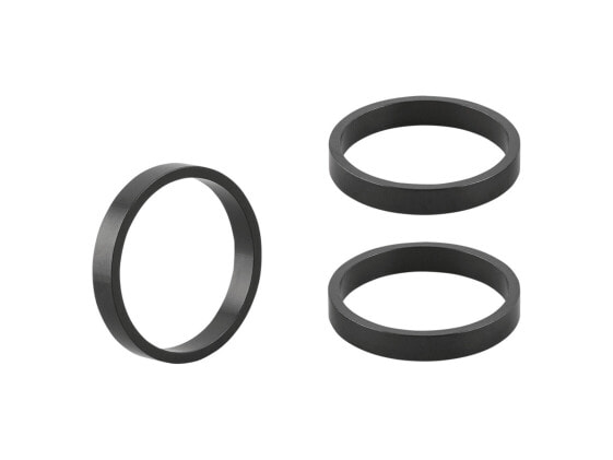 Road or Mountain Bike Headset Spacer kit, 5mm /28.6mm Aluminum Alloy - Pack of 3