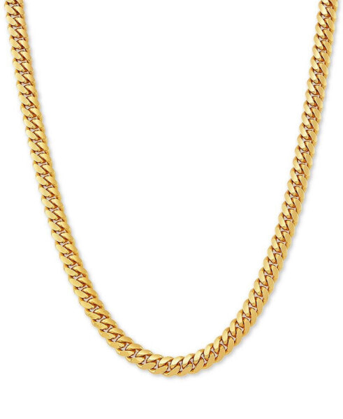 Macy's cuban Link 22" Chain Necklace in 18k Gold-Plated Sterling Silver