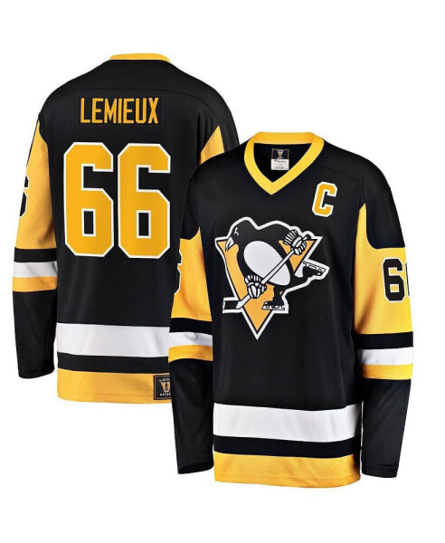 Men's Mario Lemieux Black Pittsburgh Penguins Premier Breakaway Retired Player Jersey