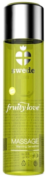 Massagegel mit Vanille und goldener Birne - Swede Fruity Love Massage Warming Sensation Vanilla Gold Pear 60 ml