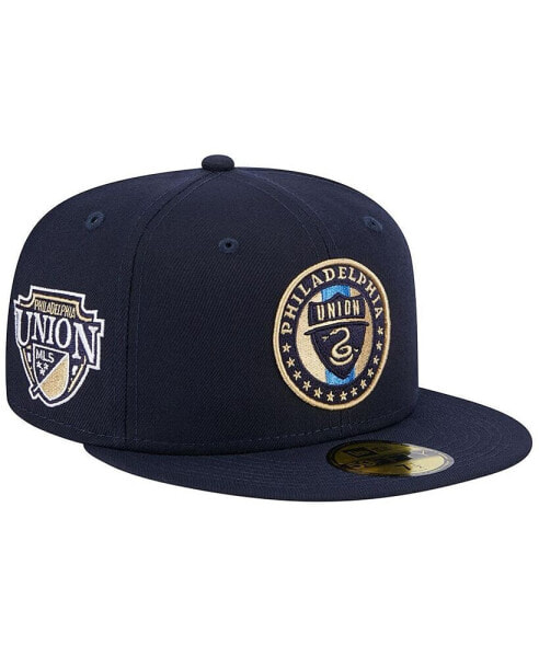 Men's Navy Philadelphia Union Patch 59Fifty Fitted Hat