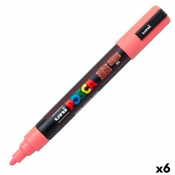 Маркер POSCA PC-5M Розовый (6 штук)