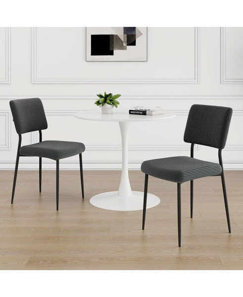 Modern Velvet Dining Chair Set (Set of 3)