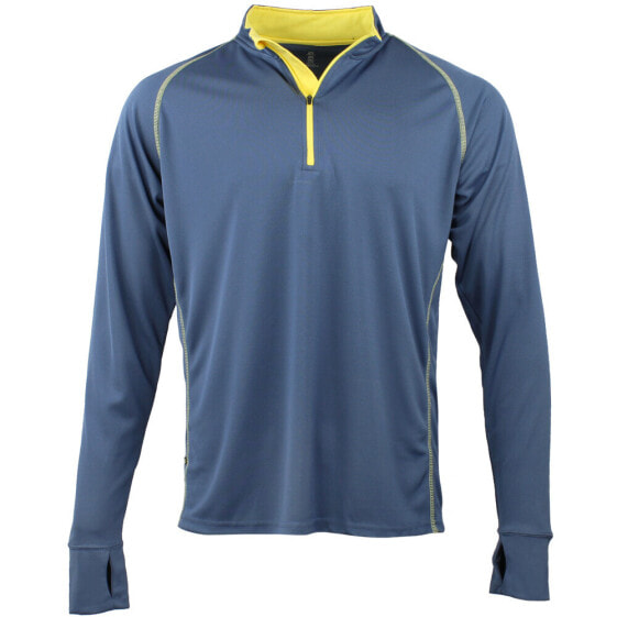 Green Layer Evolution Pullover Half Zip Jacket Mens Blue Casual Athletic Outerwe