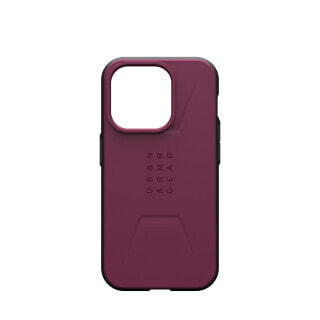 Urban Armor Gear UAG Civilian MagSafe Case| Apple iPhone 15 Pro| bordeaux rot|