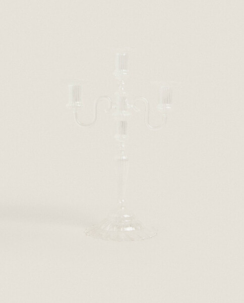 Borosilicate glass candelabra