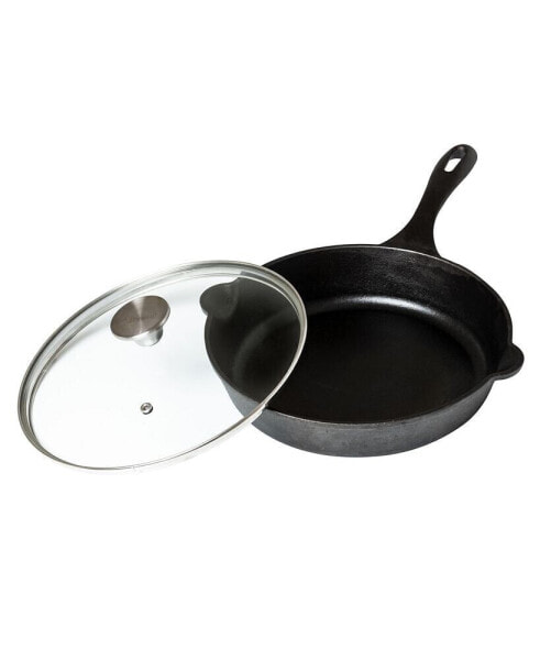 Glass Lid with Stainless Steel Knob for 10" Skillet