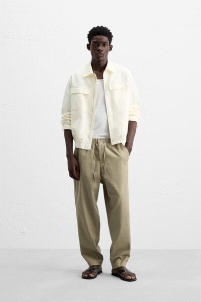 COTTON - LINEN TROUSERS