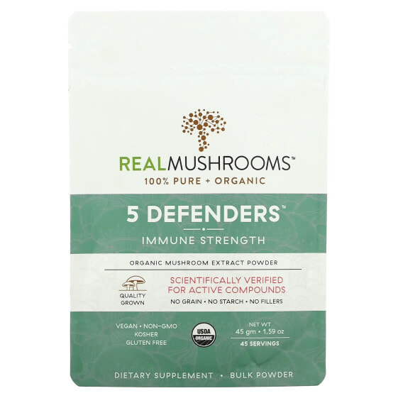 5 Defenders, Organic Mushroom Extract Powder, 1.59 oz (45 g)